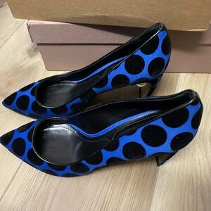 Nicholas Kirkwood Velvet Polka Dot Pearl Pumps